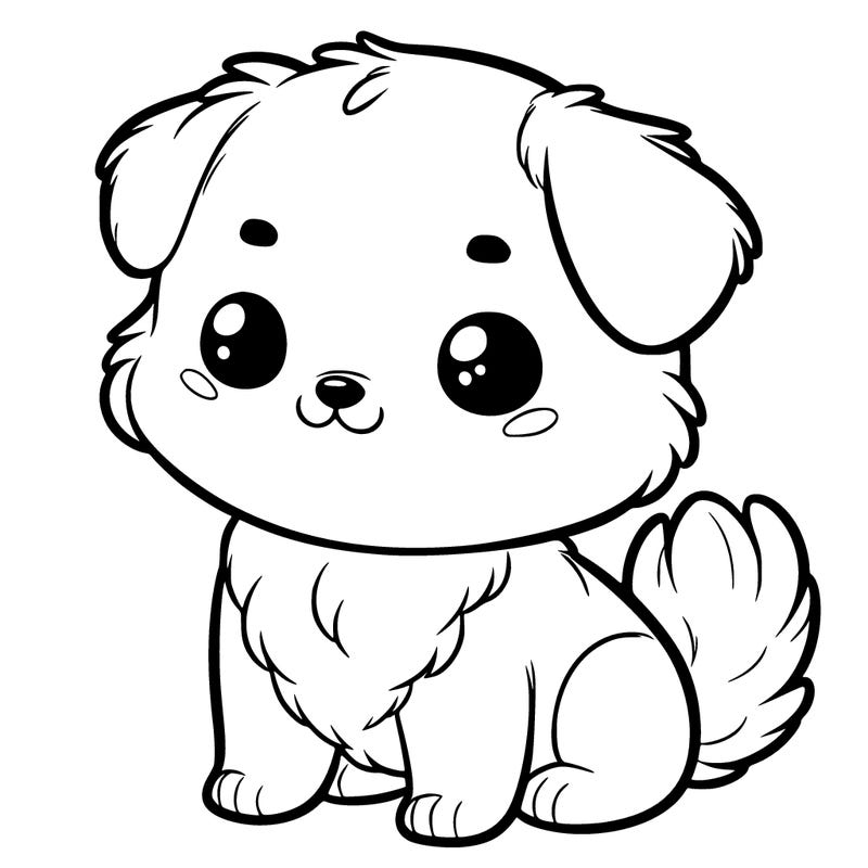 cute realistic dog