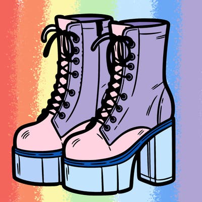 boots with a heel bottom