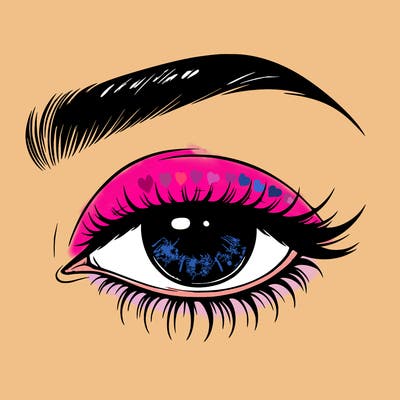 eye closed realistic