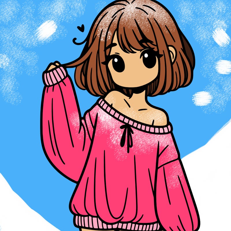 girl in baggy sweater hanging off her shoulder