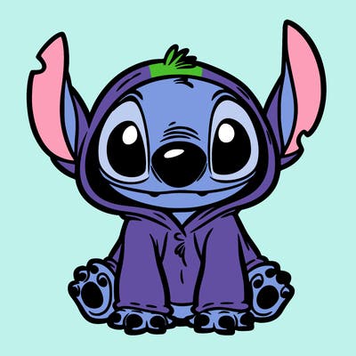 stitch in a dog costume