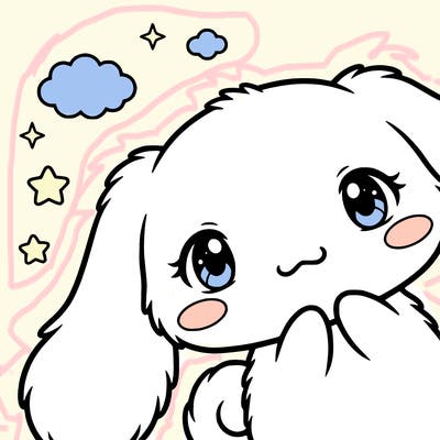 anime cinnamoroll cute fluffy