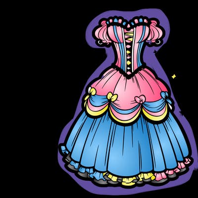 corset and big dress