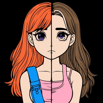 realistic girl split