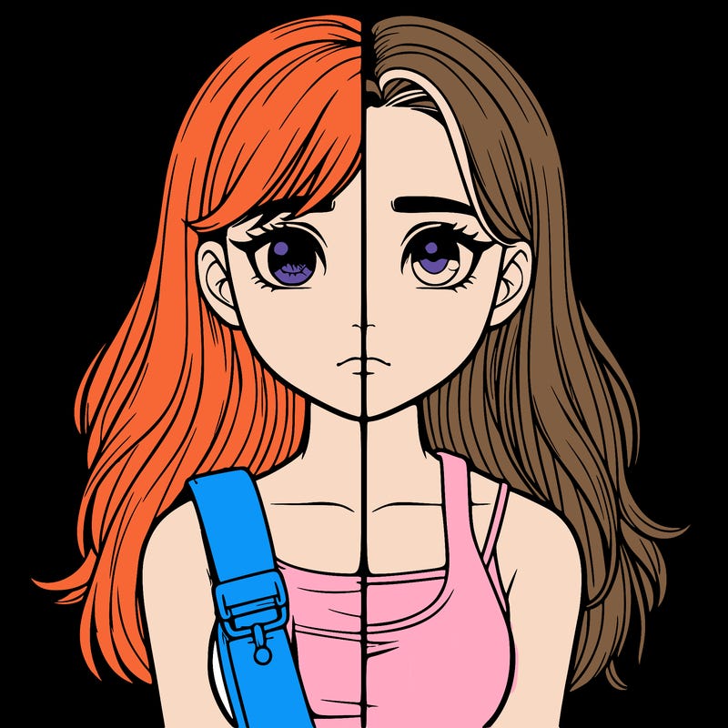 realistic girl split