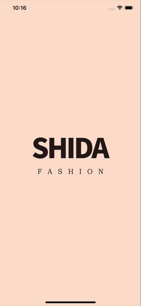 SHIDA FASHION - SHIDA FASHION app splash screen with brand logo
