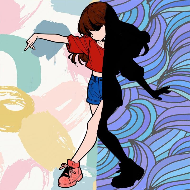 realistic girl danceing