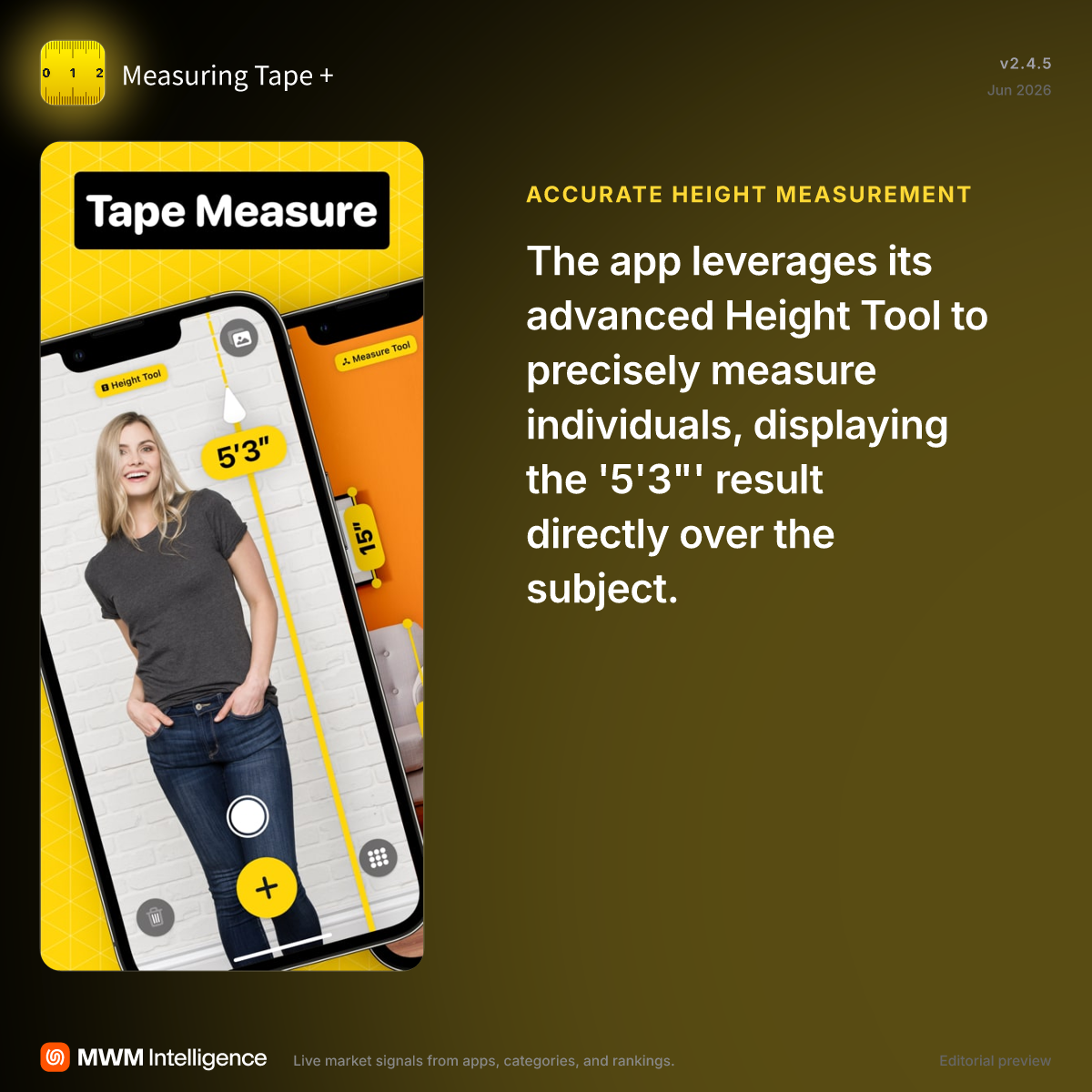 Measuring Tape +ㅤ - Utilities App | MWM