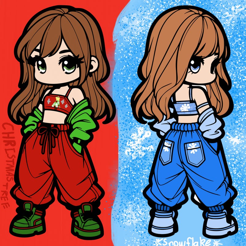 girl in crop top and baggy pants