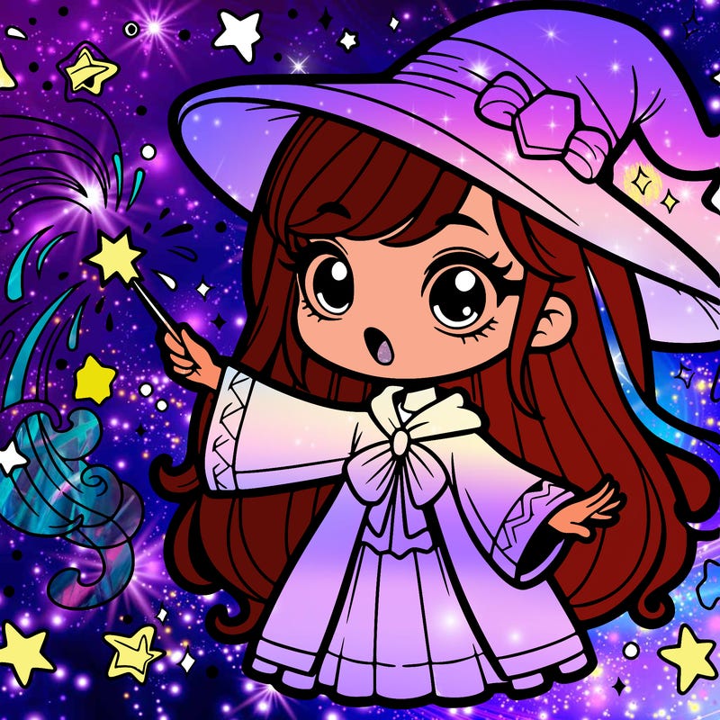 girl with magic