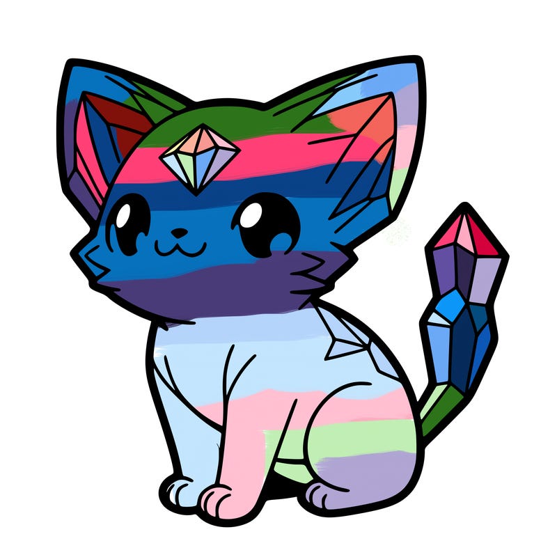 crystal kitten