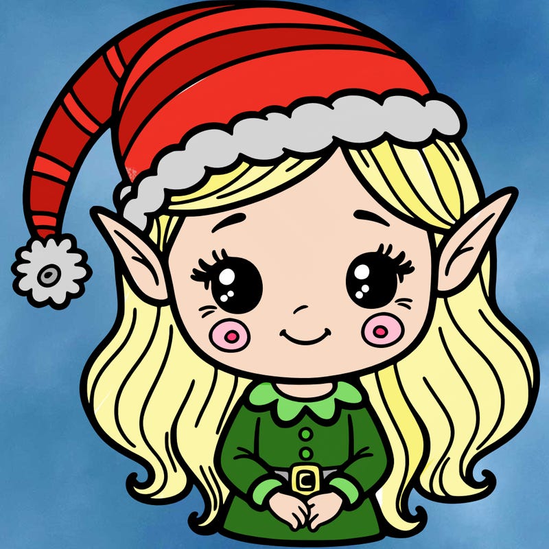 christmas elf girl