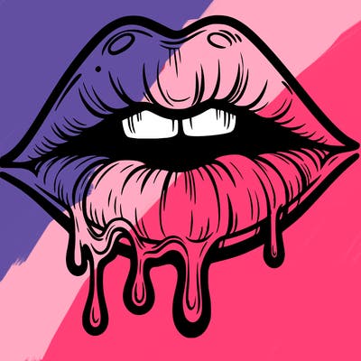 lips that look realistic and drip