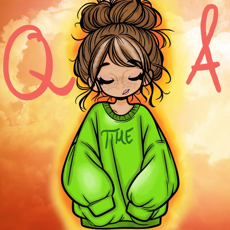 girl with baggy sweatshirt and messy bun