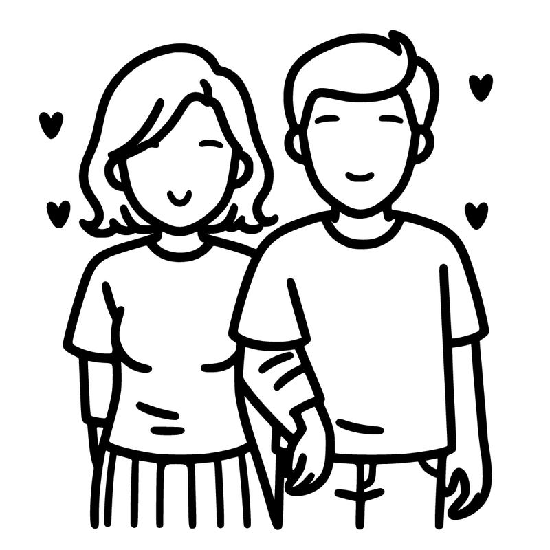 me with my girlfriend