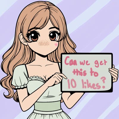 realistic pretty girl holding blank sign