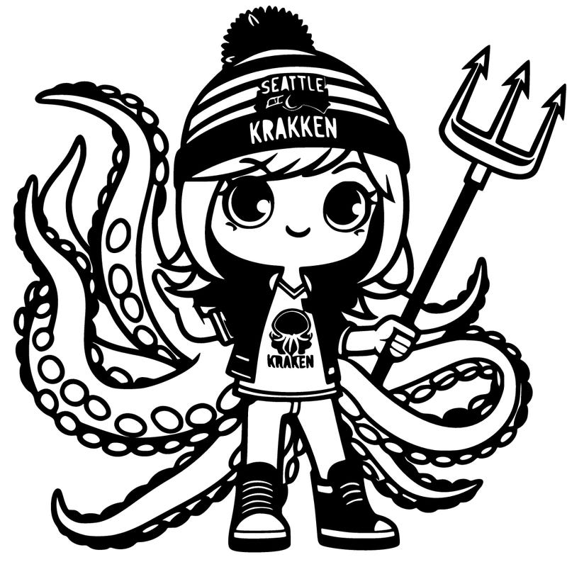seattle kraken fan girl