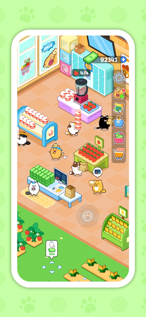 Ninimo Cat Supermarket: Tycoon - Cute cats managing a supermarket in the Ninimo Cat Supermarket Tycoon mobile game