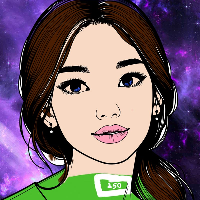 beautiful realistic asian woman