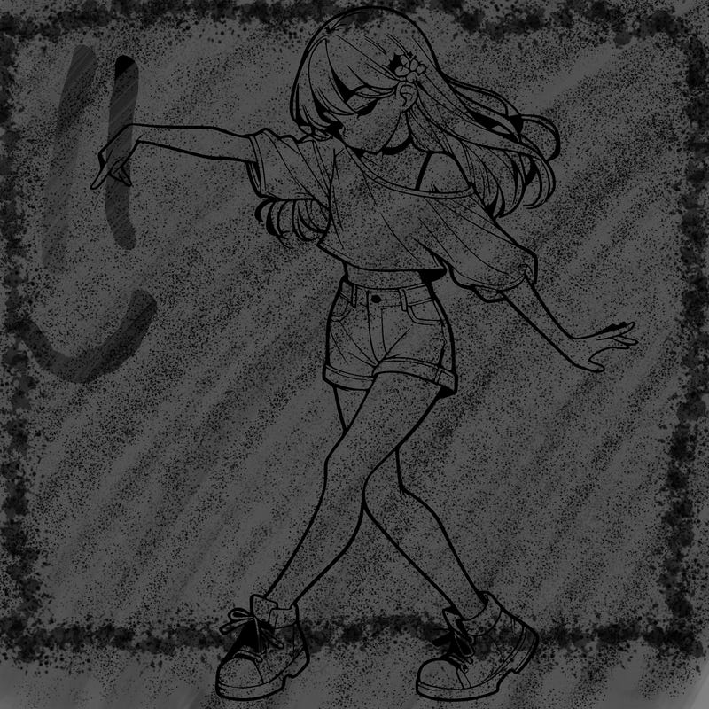 realistic girl danceing