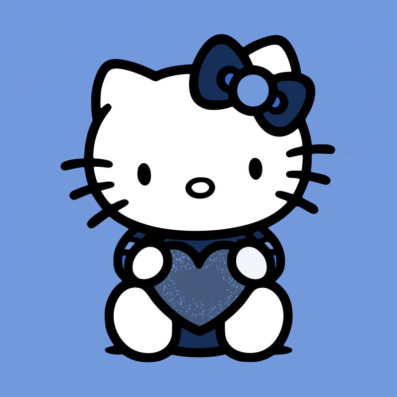 hello kitty with heart