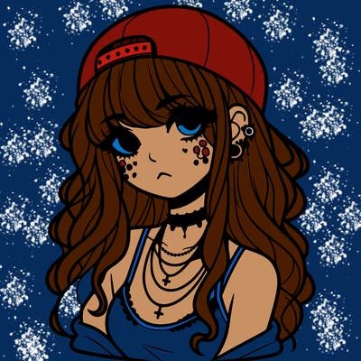 scene girl aesthetic