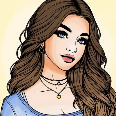 detailed realistic girl