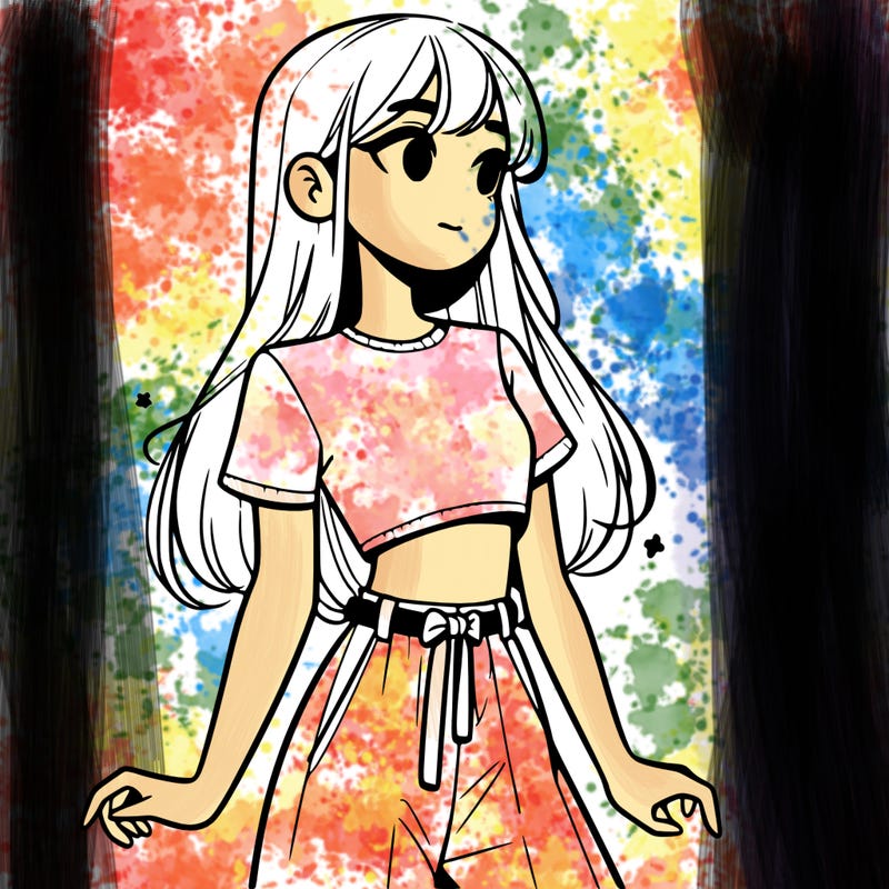 girl in a cute crop top