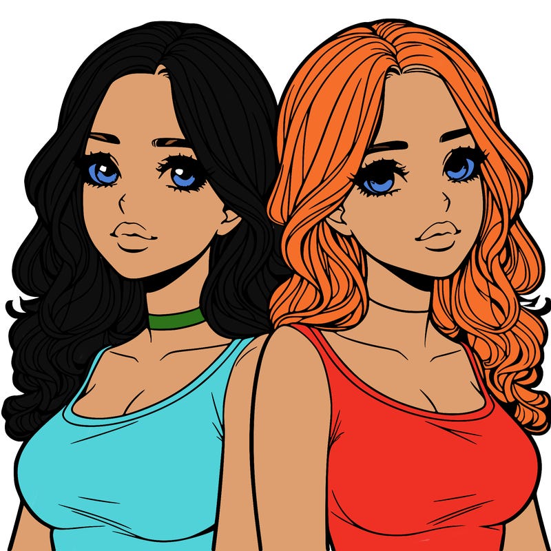 realistic twin sisters