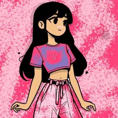 girl in a cute crop top