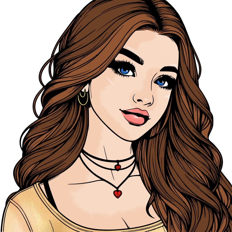 detailed realistic girl