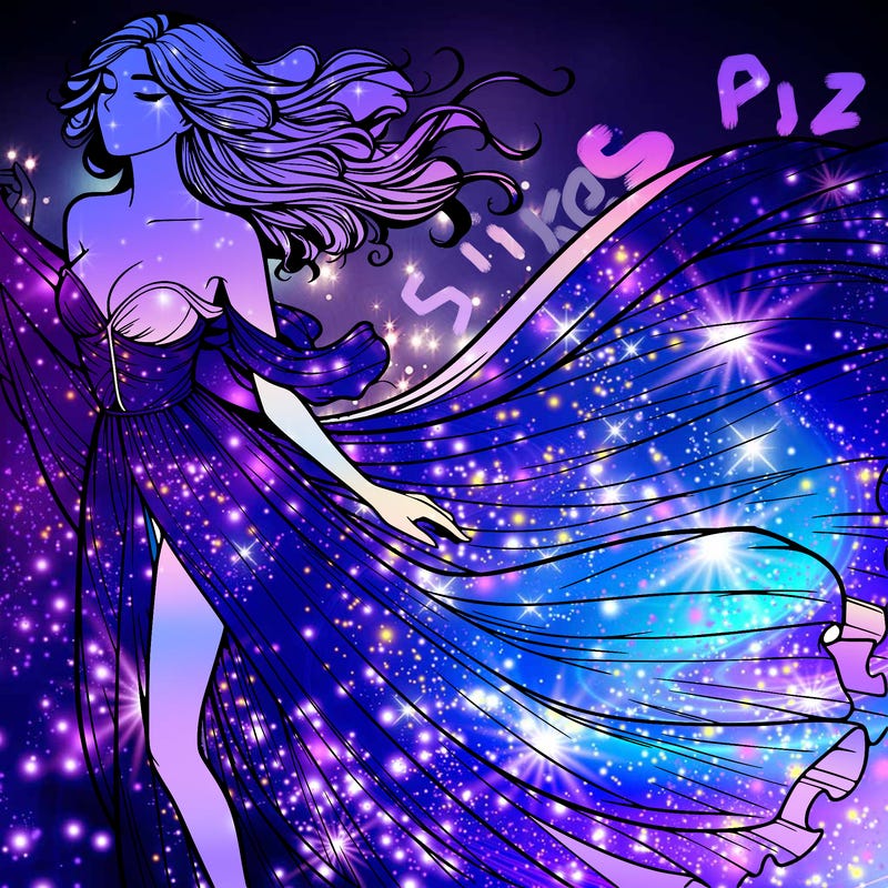 realistic woman in dress flowing the the wind