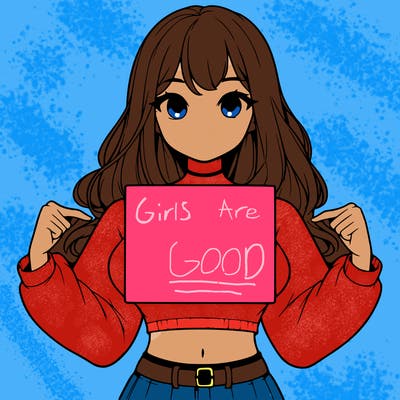 girl holding a blank sign in a long sleeve crop top
