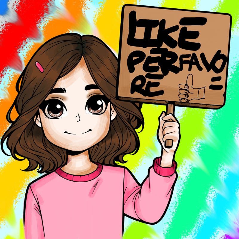 realistic girl holding up a sign