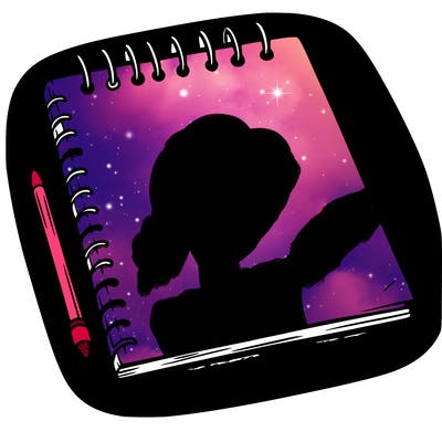 a blank sketch pad