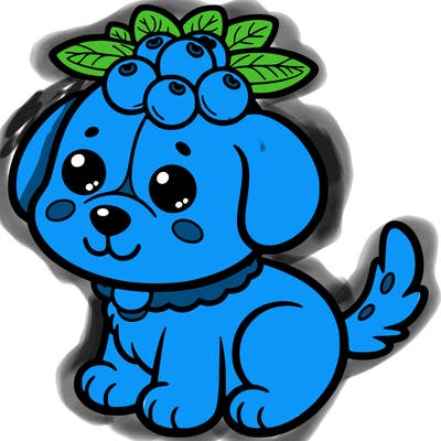 blueberry dog