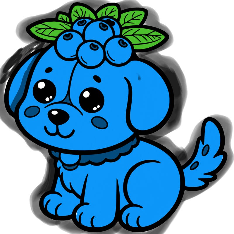 blueberry dog