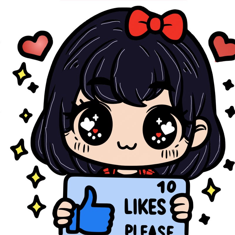 a girl holding 10 likes pls