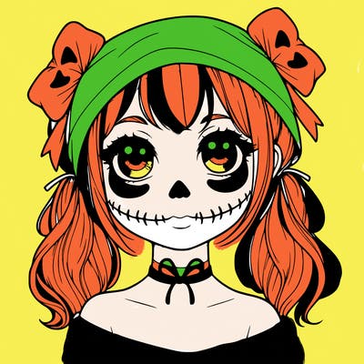 realistic girl halloween