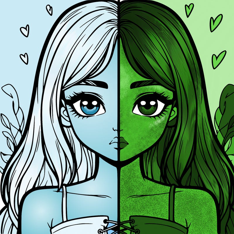 realistic girl split