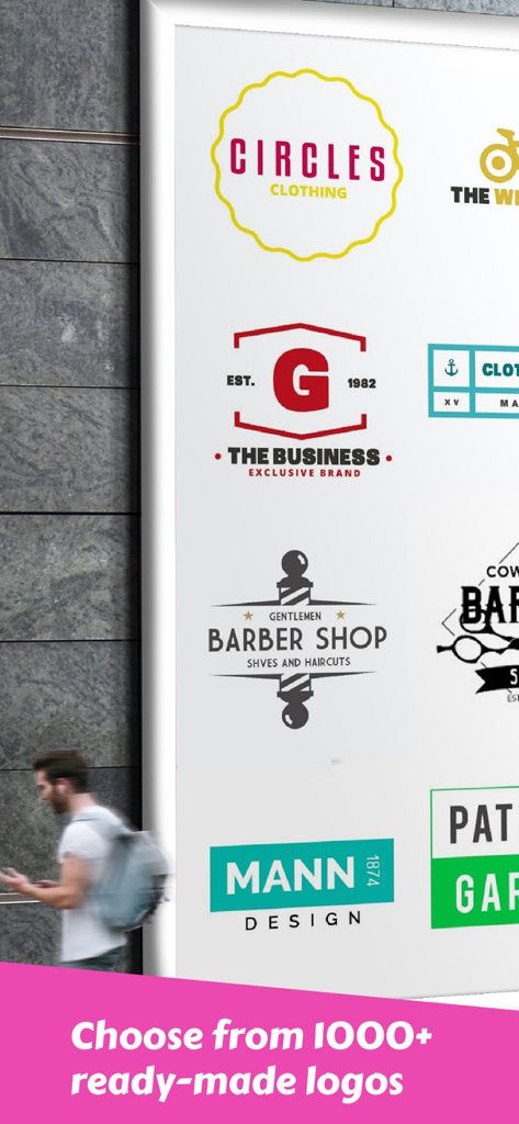 A collection of professional logo templates for various small business industries