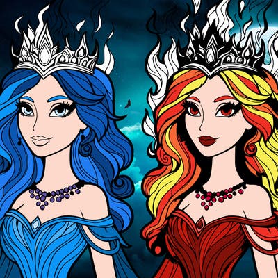 fire queen realistic