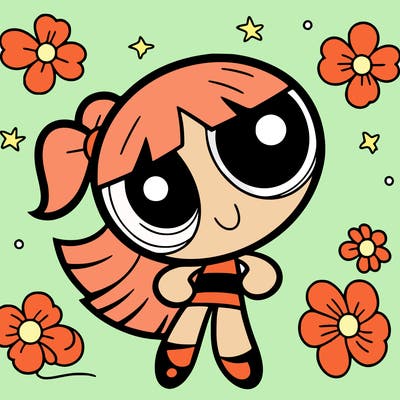 a powerpuff girl