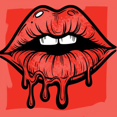 lips that look realistic and drip
