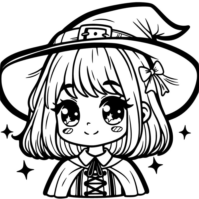 girl wearing witch custom