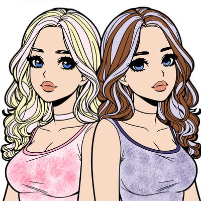 realistic twin sisters