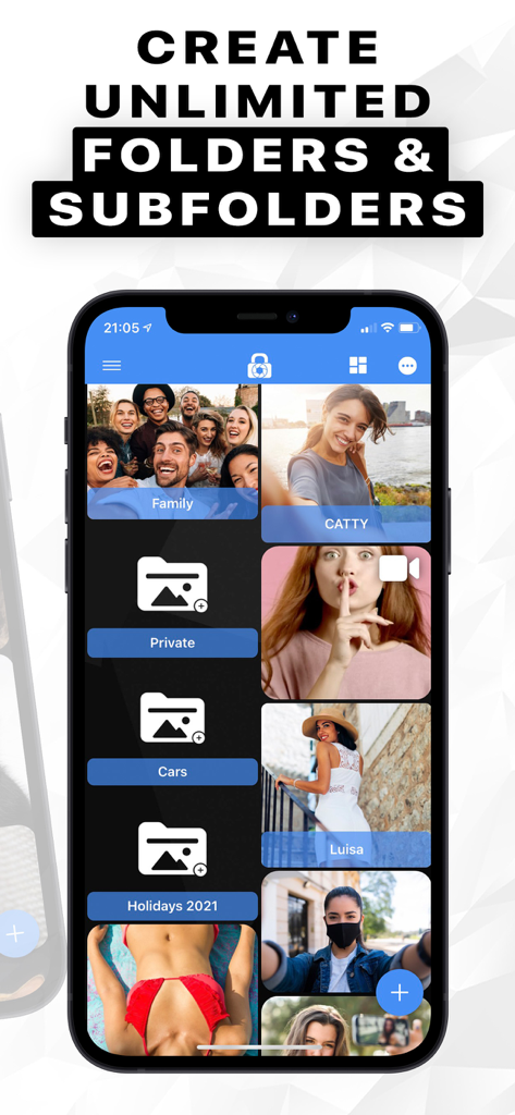 LockMyPix Secret Photo Vault - LockMyPix app interface showing organized photo albums and folders for private media storage