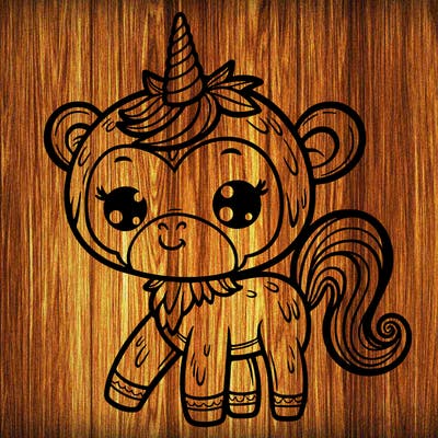 monkey unicorn