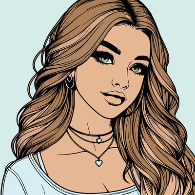 detailed realistic girl