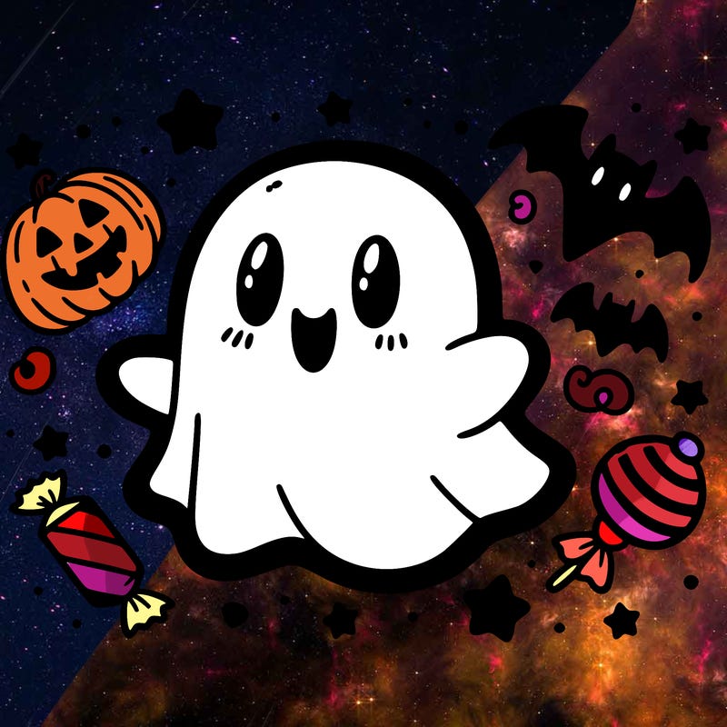 halloween cute little ghost